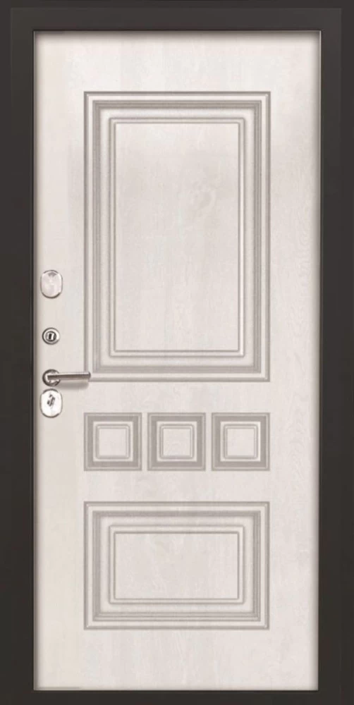 Входная дверь ДвериПРО L Термо фл-608 винорит white DPRO193116 внутренняя сторона